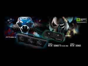 Gainward công bố card đồ họa NVIDIA® GeForce RTX™ 5060 Ti và RTX™ 5060 Series Python III và Ghost