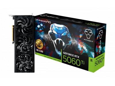 Card đồ họa Gainward GeForce RTX™ 5060 Ti Python III OC 16GB GDDR7 (128 bits)