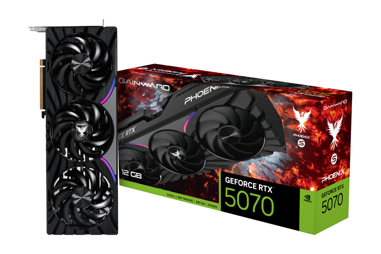 Card đồ họa Gainward GeForce RTX 5070 Phoenix-S 12GB GDDR7 192 bits thiết kế Phoenix-S Series