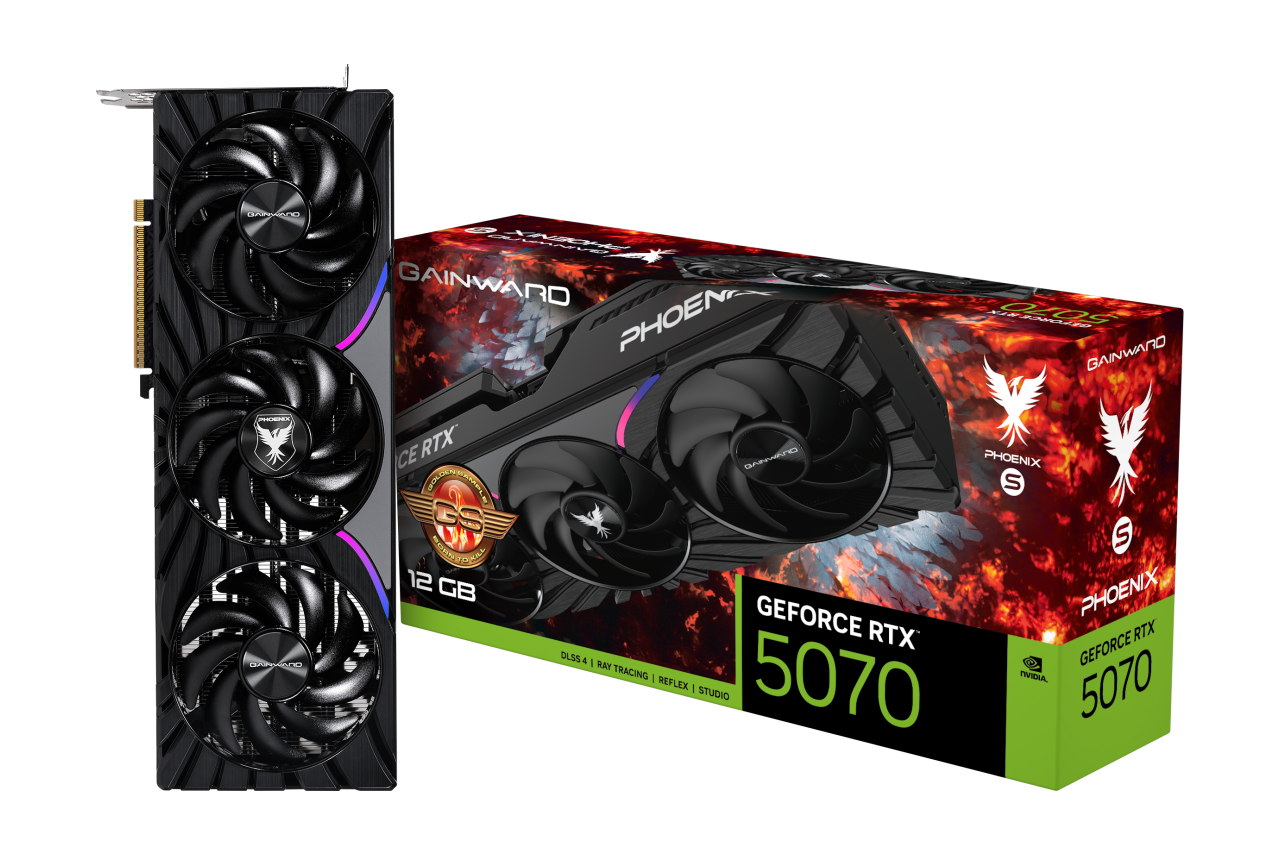 Card đồ họa Gainward GeForce RTX 5070 Phoenix-S GS 12GB GDDR7 192 bits thiết kế Phoenix-S Series